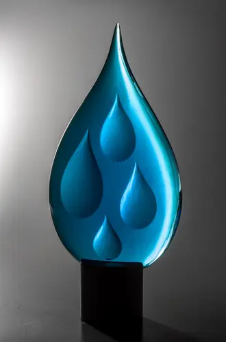 Glass sculpture